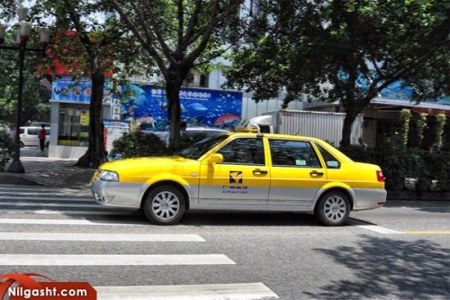 گرفتن تاکسی در گوانجو چین