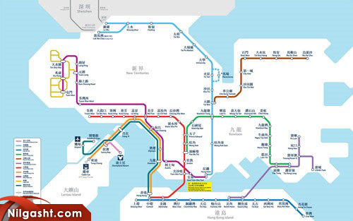 نقشه مترو هنگ کنگ