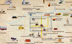 نقشه شهر شیان چین