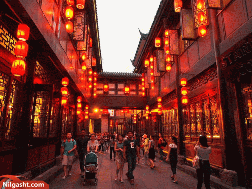 بازدید از خیابان جینلی در سفر به چنگدو چین