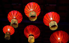 فانوس چینی ، اولین لامپ های آسیایی