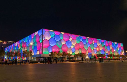 مکعب آبی، مرکز ملی ورزش های آبی پکن