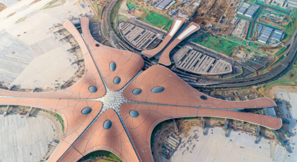 Beijing Daxing Airport Aerial View